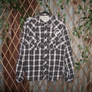 Medium - Vintage / Y2K PARASACO grunge 2000s flannel t-shirt